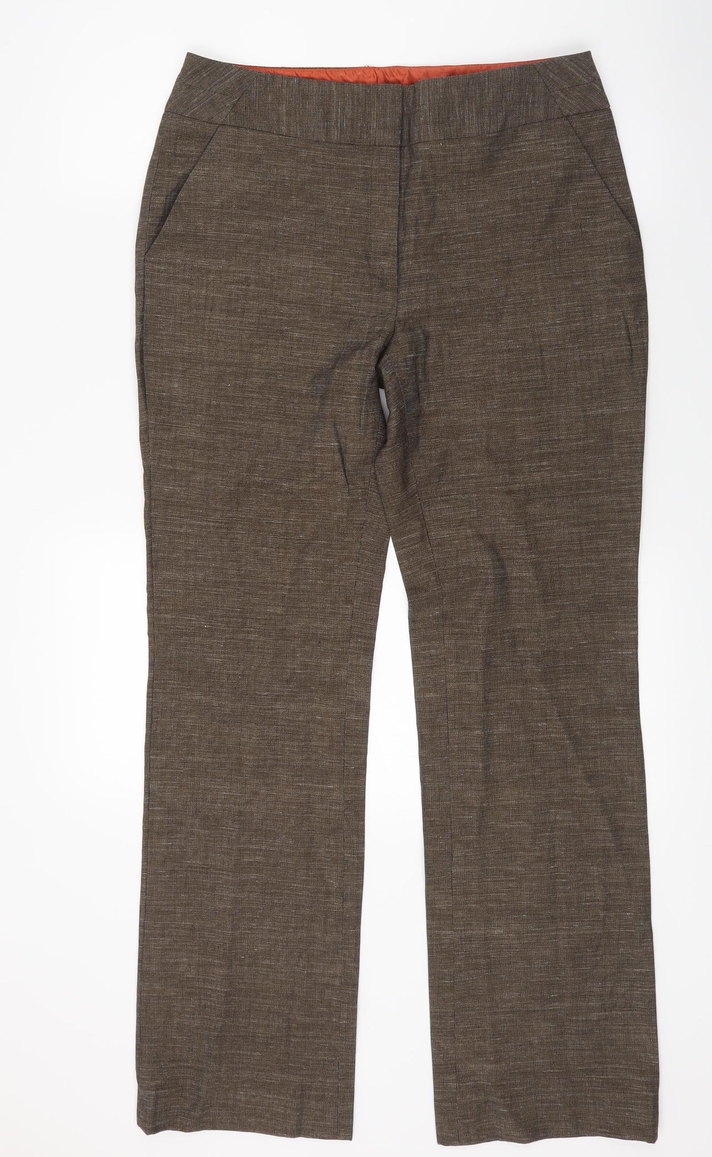 NEXT Womens Brown   Trousers  Size 10 L29 in