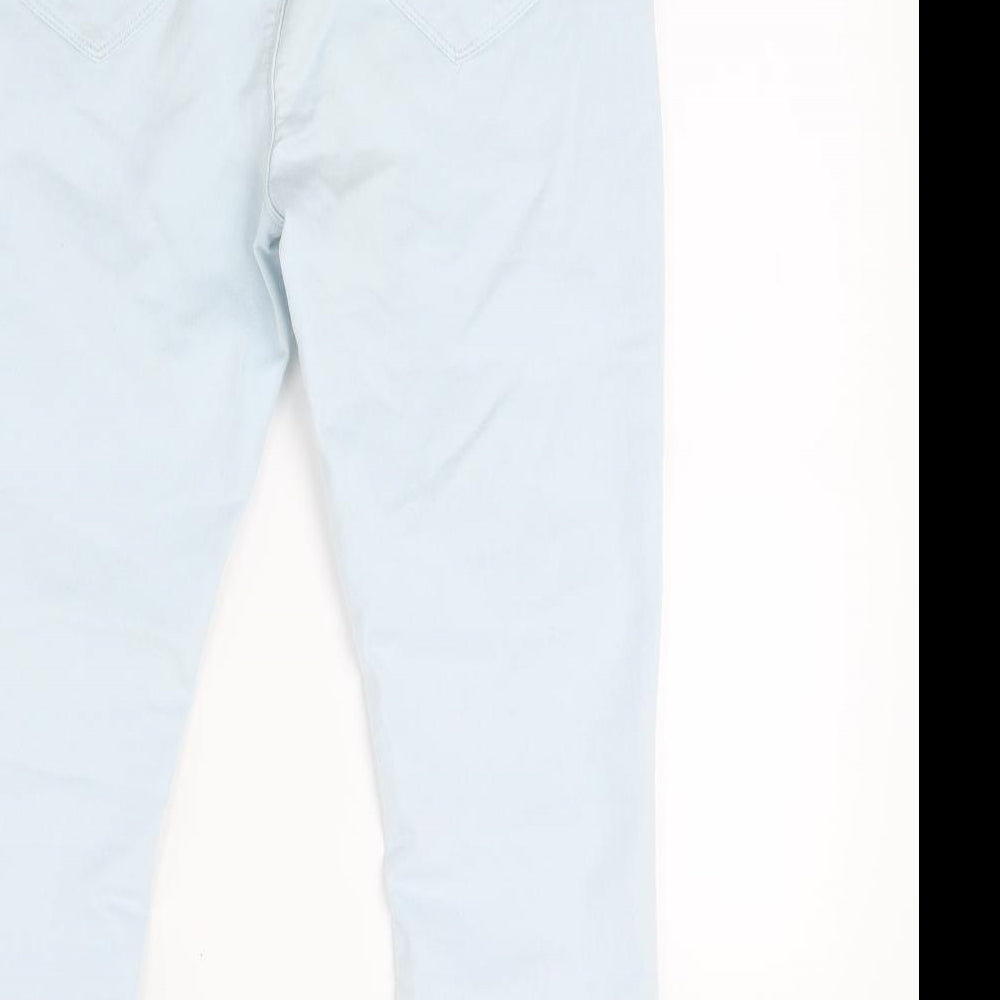 Dorothy Perkins Womens Blue  Denim Cropped Jeans Size 10 L20 in