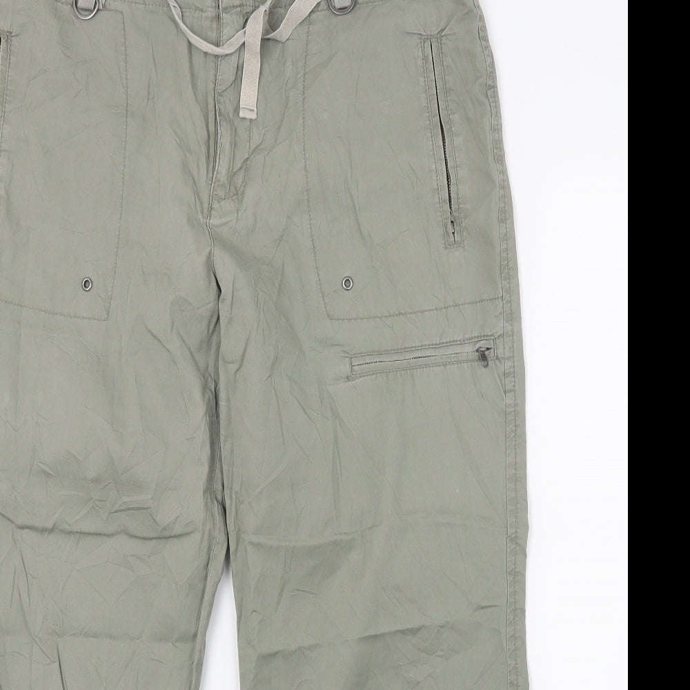 Benotti Womens Green   Cargo Trousers Size 14 L23 in