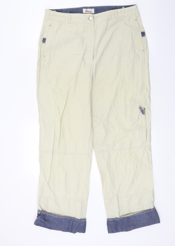 Etam Womens Beige Chino Trousers Size 31 in L24 in