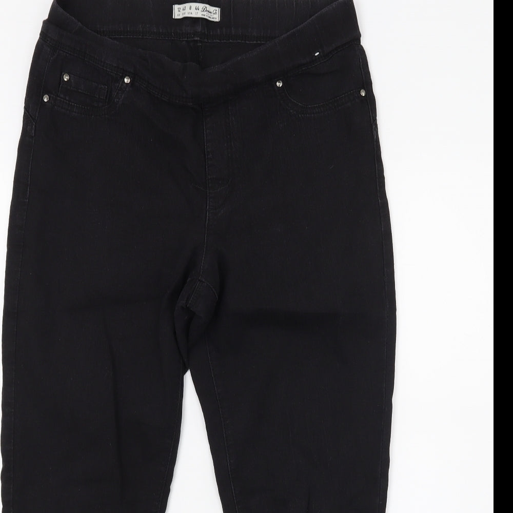 Primark Womens Black  Denim Jegging Jeans Size 12 L22 in