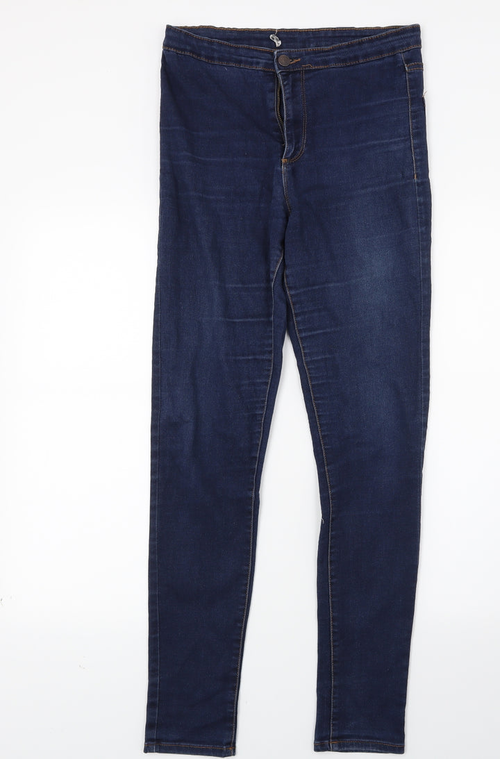 Primark Womens Blue Denim Skinny Jeans Size 27 in L26 in