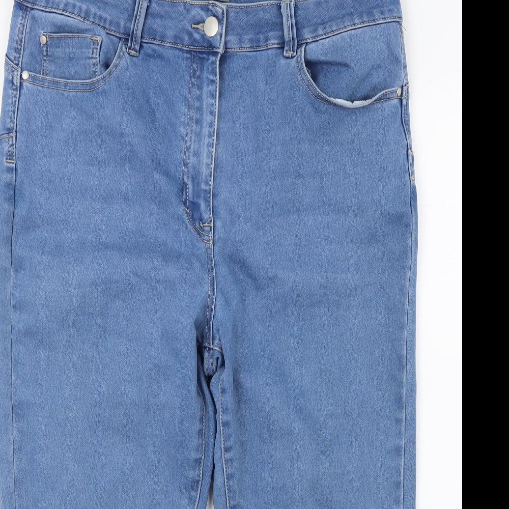 Nutmeg Womens Blue  Denim Cropped Jeans Size 16 L20 in