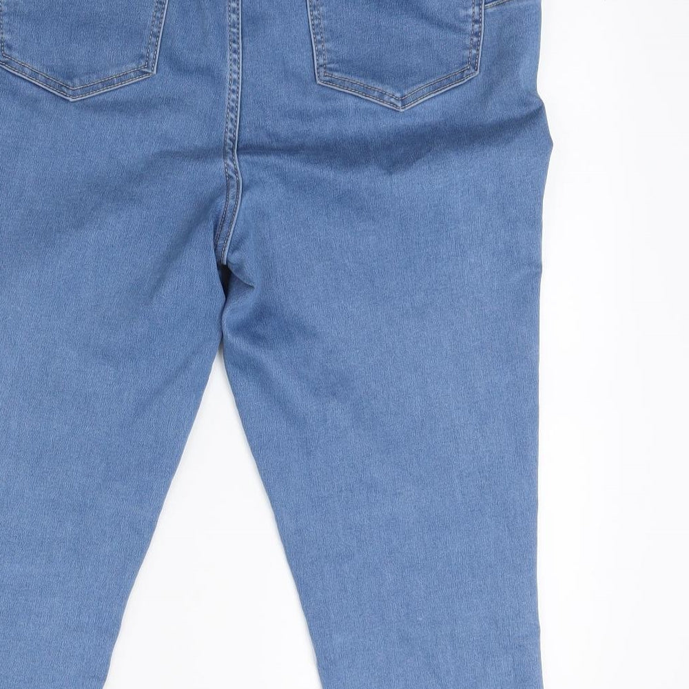 Nutmeg Womens Blue  Denim Cropped Jeans Size 16 L20 in