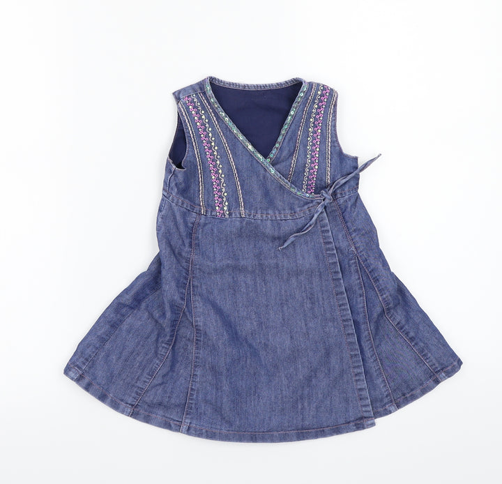 Mothercare Girls Blue   A-Line  Size 9-12 Months