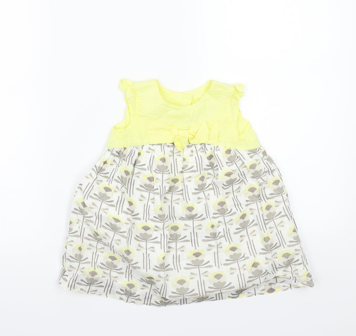 NEXT Girls Yellow   A-Line  Size 9-12 Months