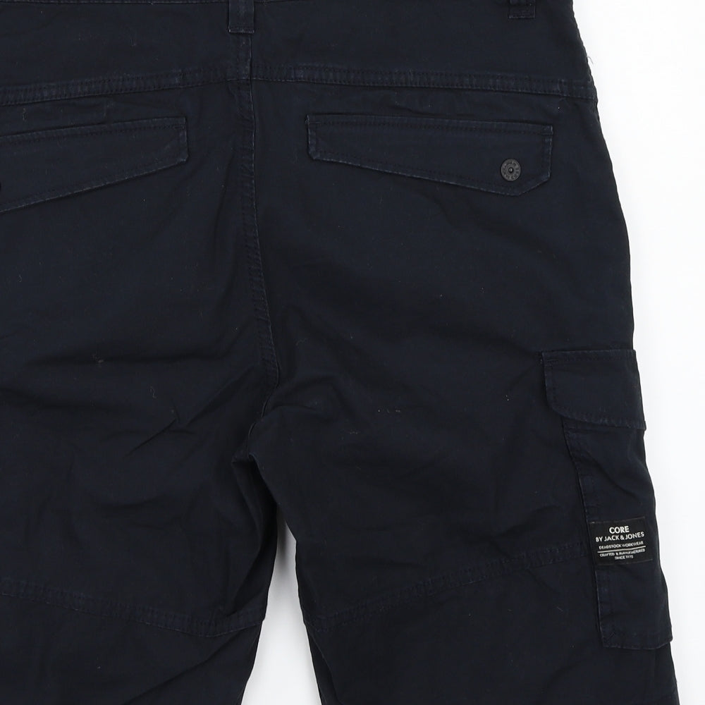 JACK & JONES Mens Black   Cargo Shorts Size M