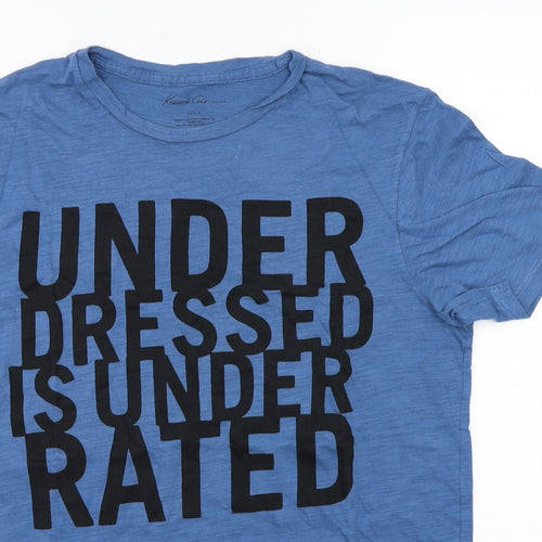 Kenneth Cole Mens Blue    T-Shirt Size S