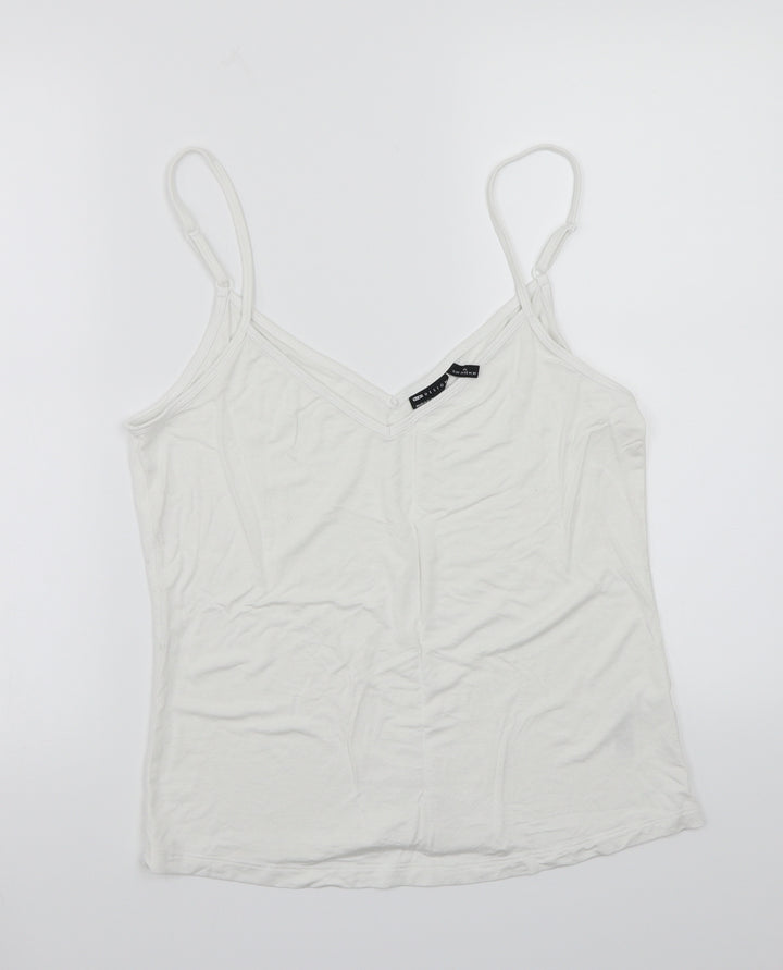 ASOS Womens White Basic Tank Size 14