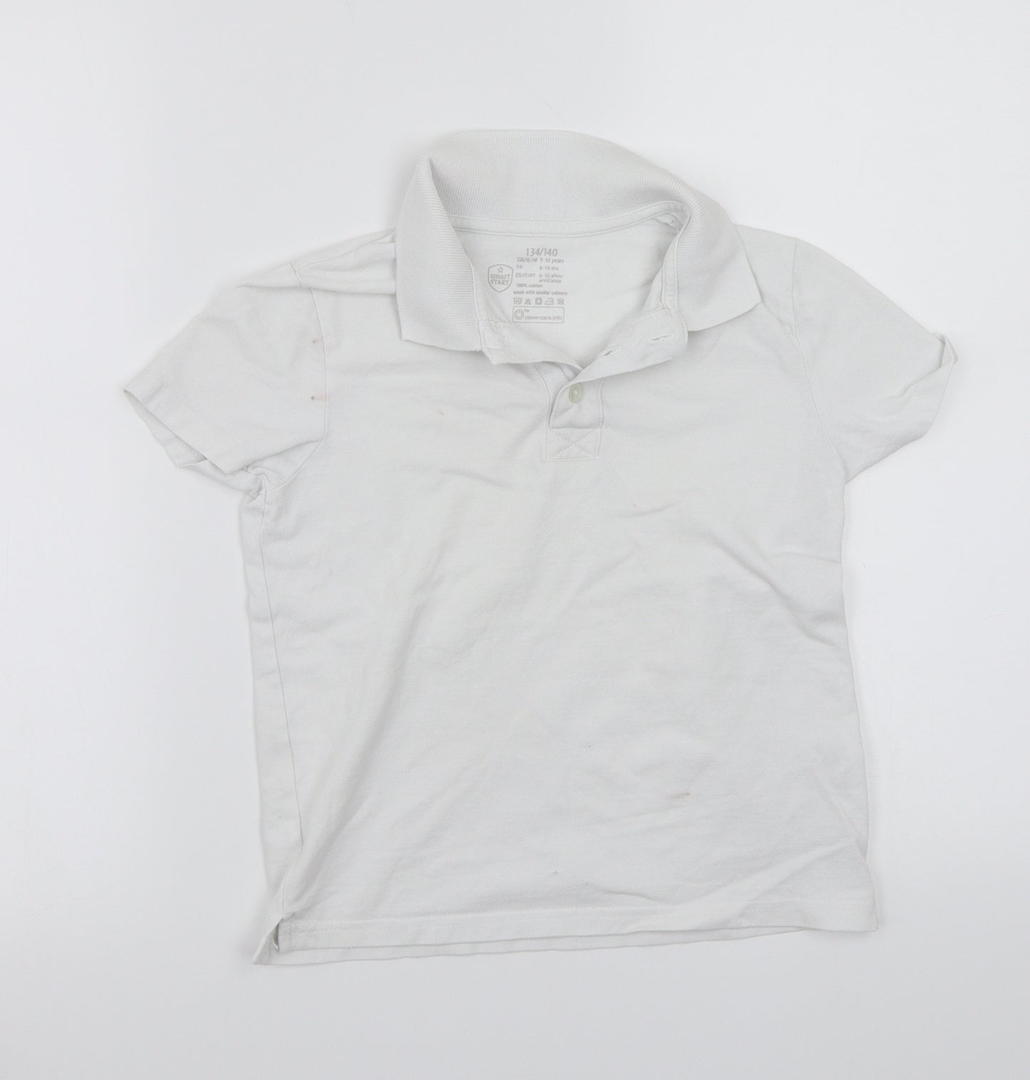 Smart start Boys White   Basic T-Shirt Size 9-10 Years