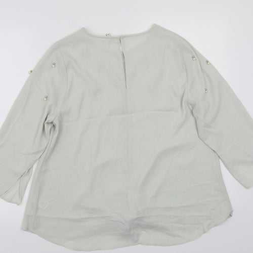 Preworn Womens Grey   Basic T-Shirt Size 14