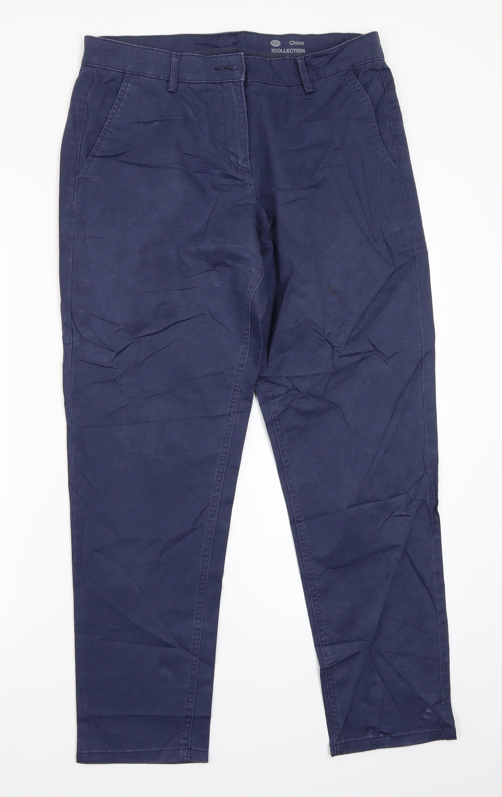 Preworn Womens Blue   Trousers  Size 12 L27 in