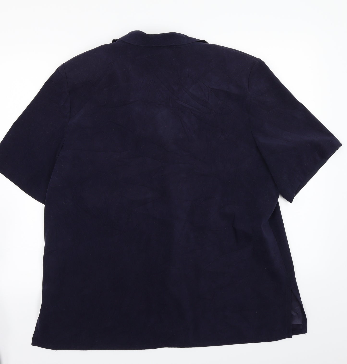 Allison Daley Womens Blue   Basic Button-Up Size 16