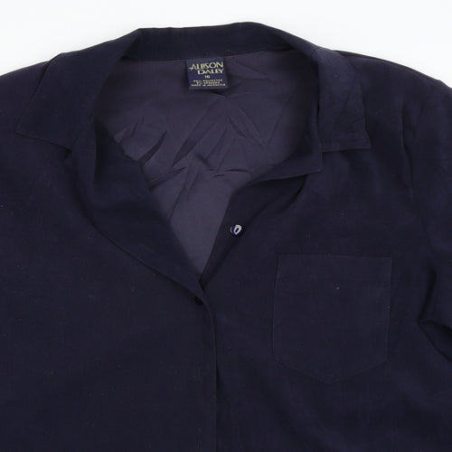 Allison Daley Womens Blue   Basic Button-Up Size 16
