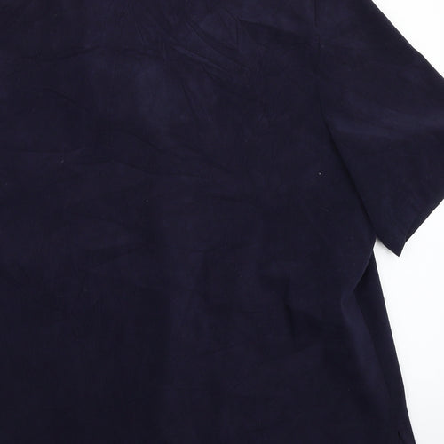Allison Daley Womens Blue   Basic Button-Up Size 16