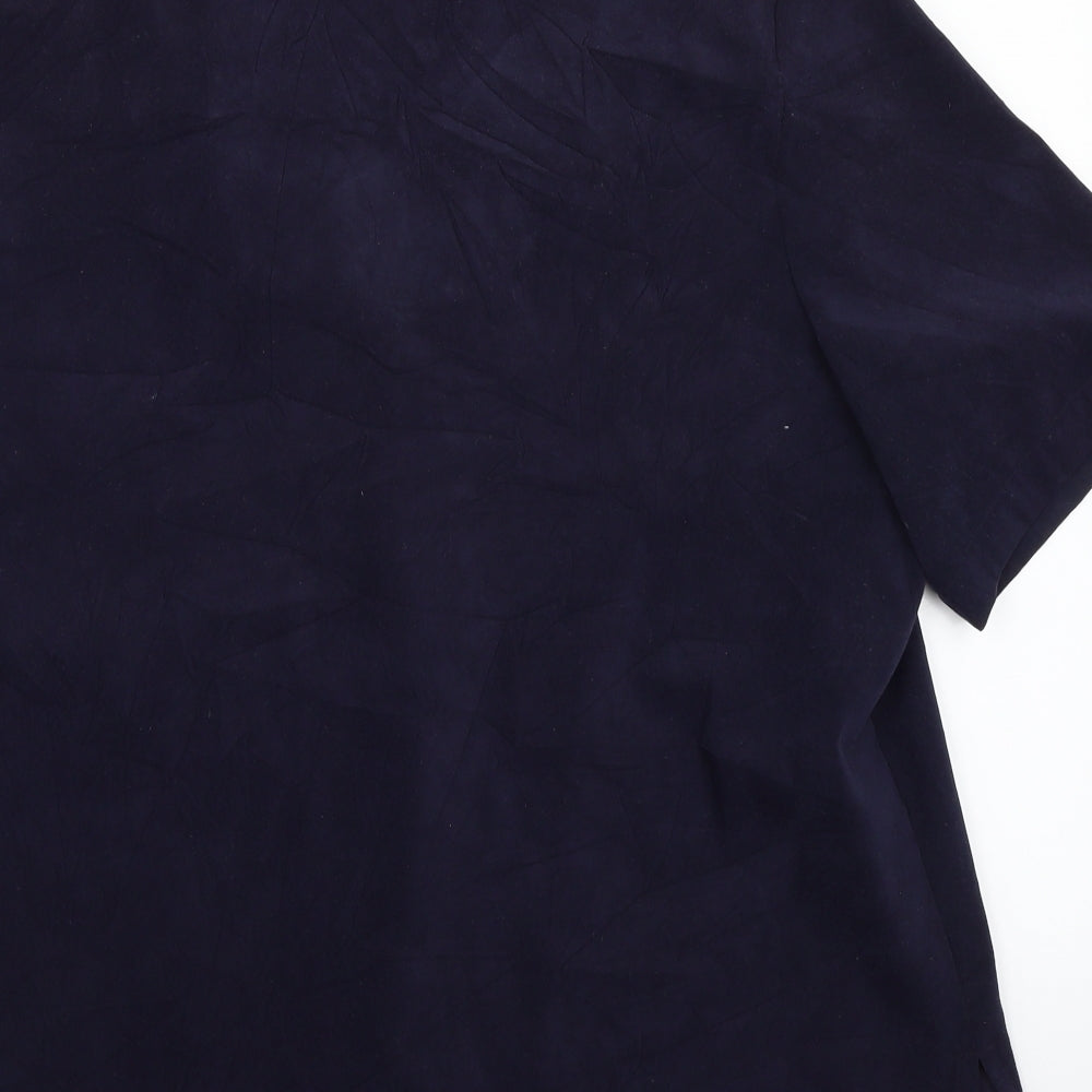 Allison Daley Womens Blue   Basic Button-Up Size 16