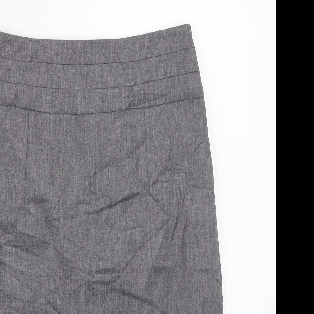 H&M Womens Grey   A-Line Skirt Size 6
