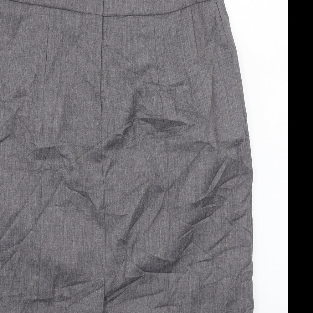 H&M Womens Grey   A-Line Skirt Size 6