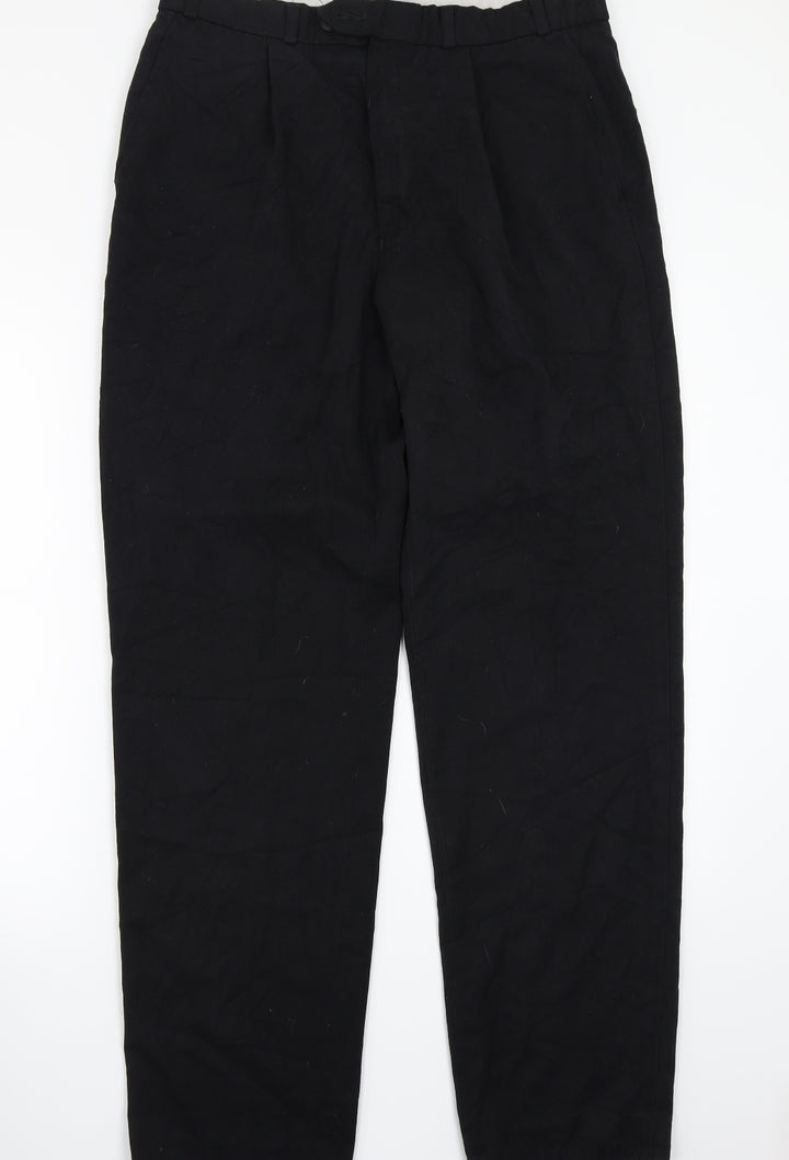 C&A Womens Black Trousers Size 34 L29 in