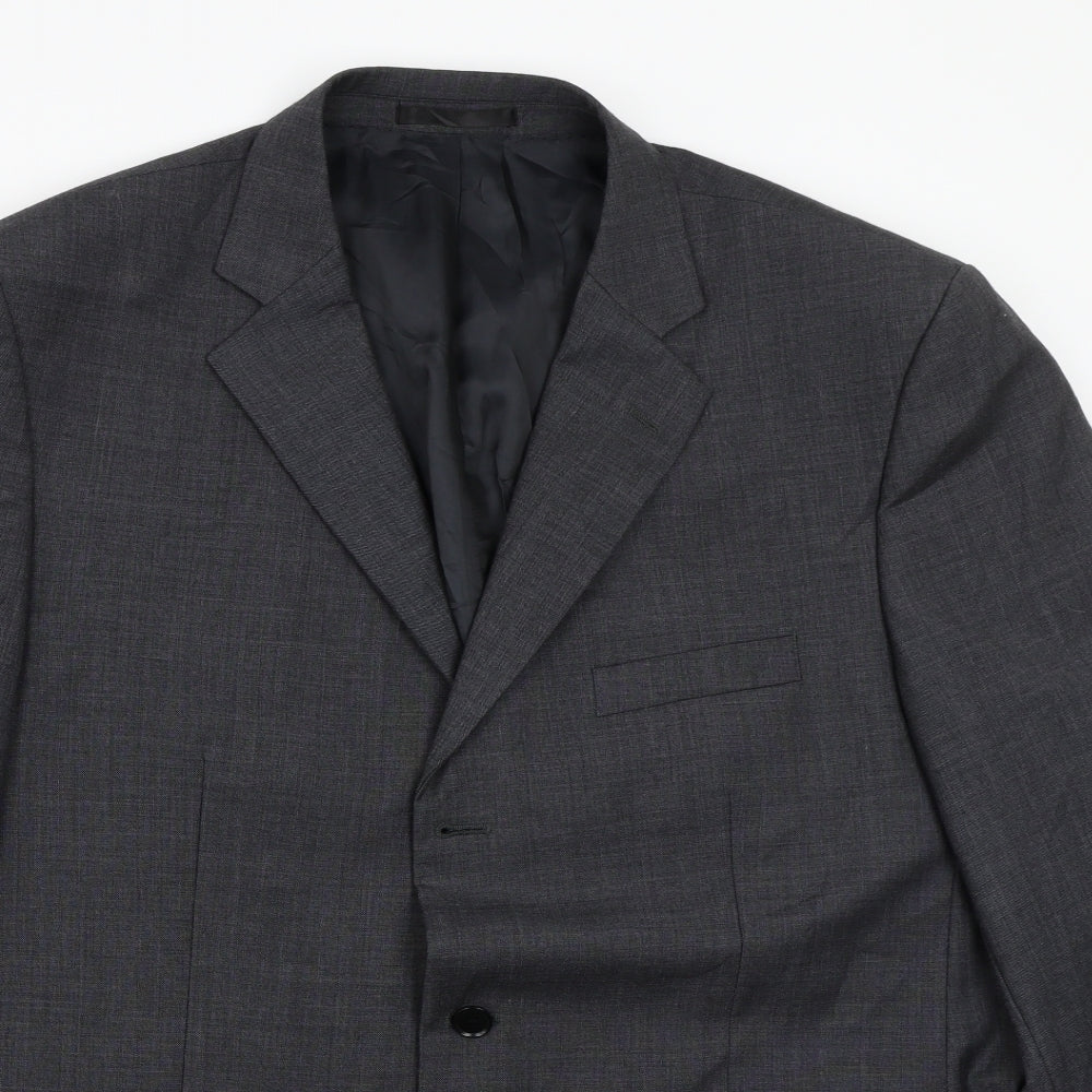 Brooke Taverner Mens Grey   Jacket Suit Jacket Size 46