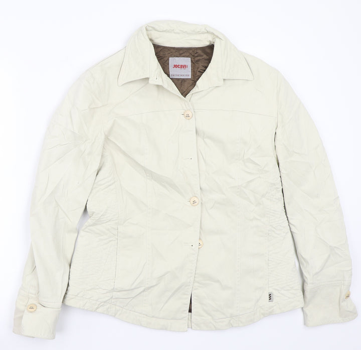 Jocavis Womens Beige Jacket Coat Size 14