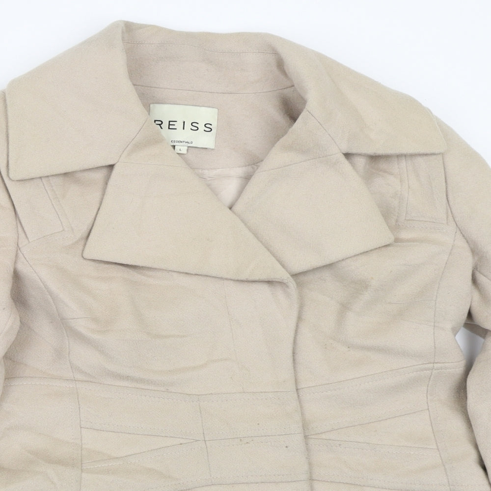 Reiss Womens Beige   Jacket Coat Size L