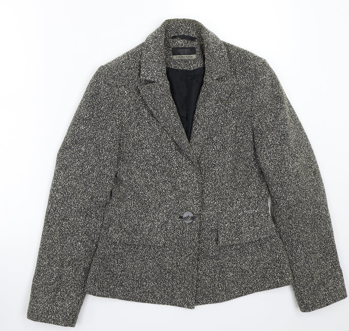 Principles Womens Black Jacket Blazer Size 8