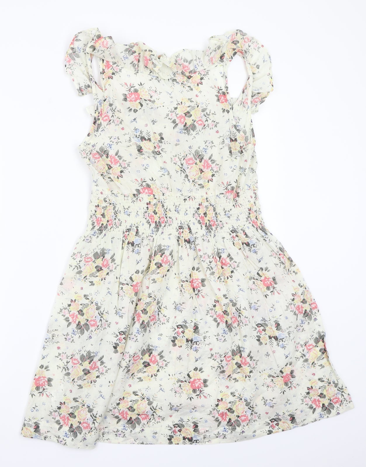 Newlook Womens White Floral  A-Line  Size 12