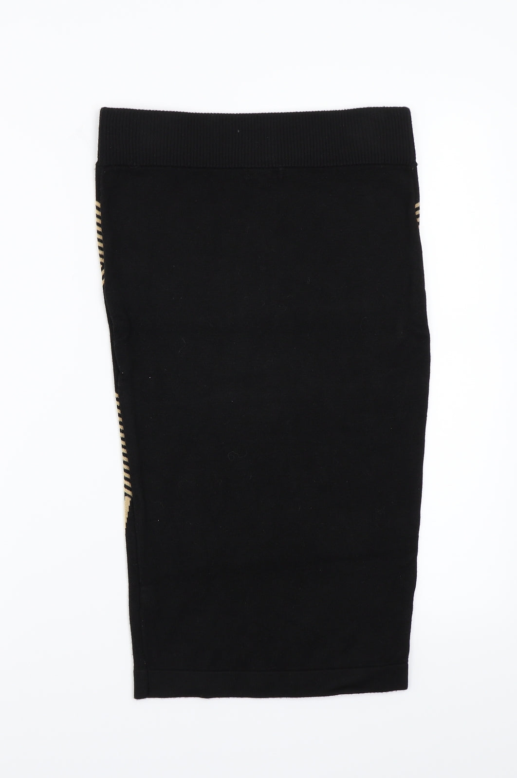 River Island Womens Black Geometric  A-Line Skirt Size 10