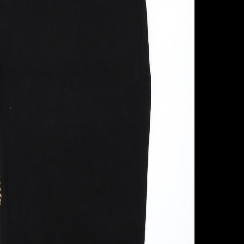 River Island Womens Black Geometric  A-Line Skirt Size 10