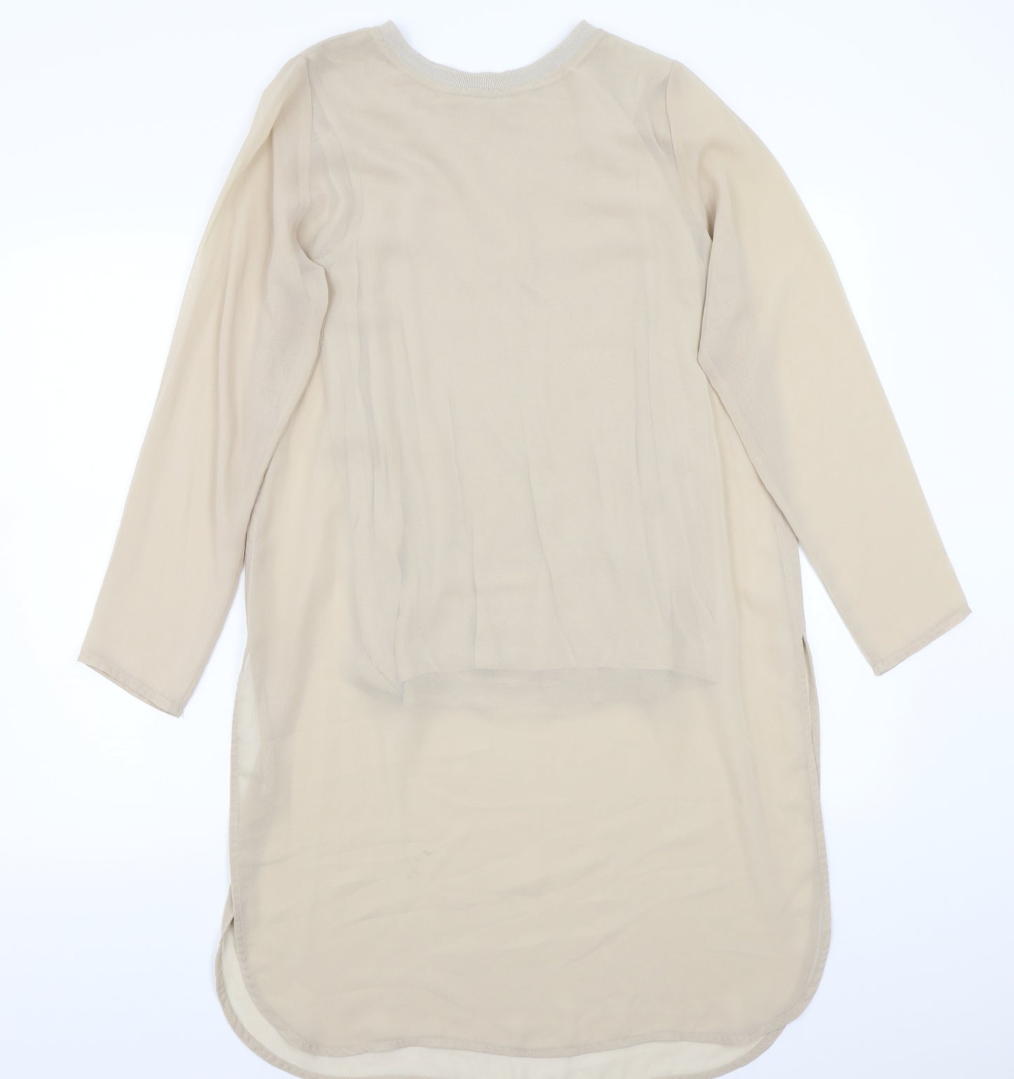 Edit Womens Beige   Basic T-Shirt Size 8