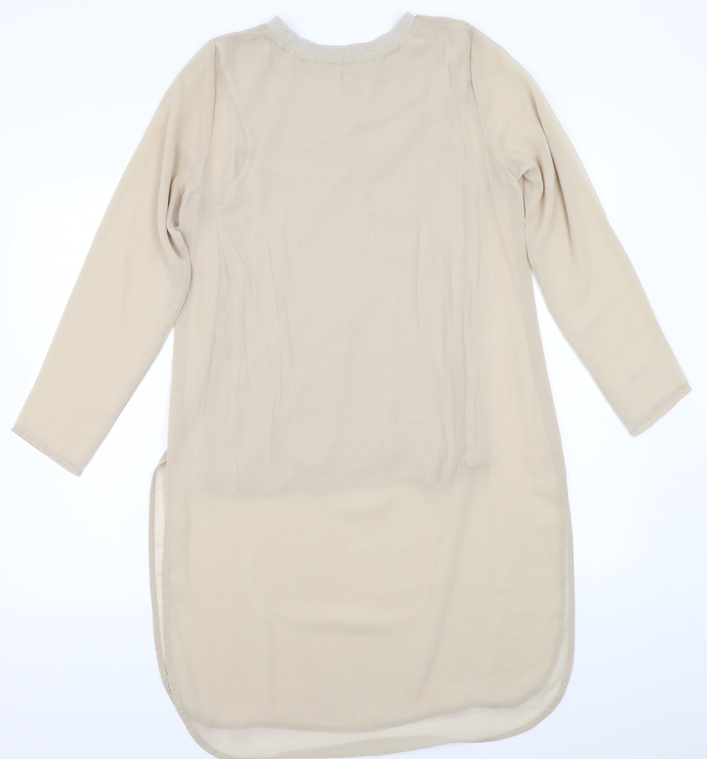Edit Womens Beige   Basic T-Shirt Size 8