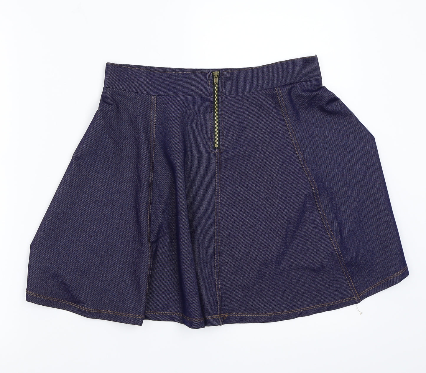 H&M Womens Blue   A-Line Skirt Size S