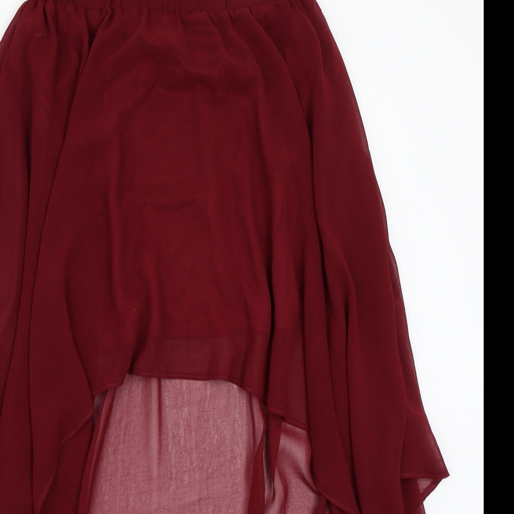 Galdie Womens Red   A-Line Skirt Size S