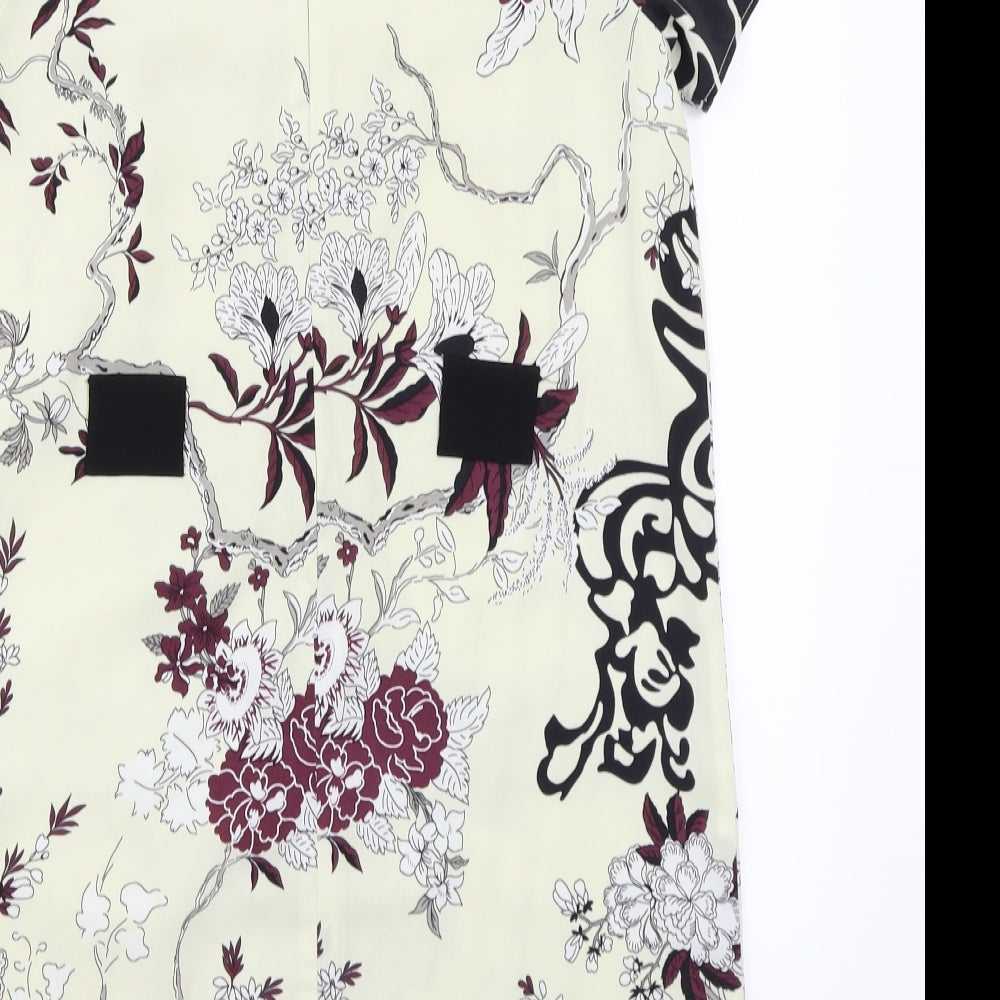 River Island Womens Ivory Floral  A-Line  Size 16