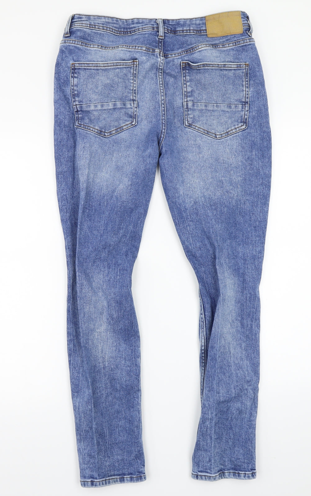 Denim & Co. Mens Blue   Straight Jeans Size 34 L27 in
