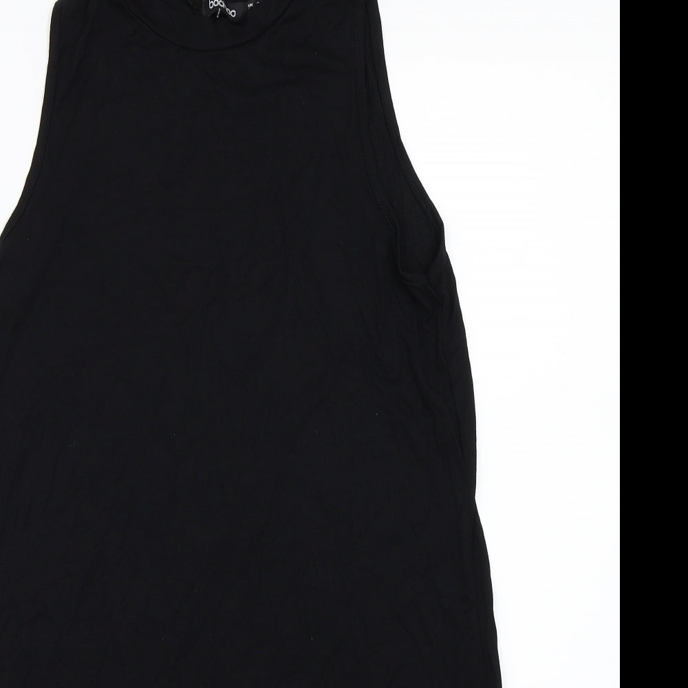 Boohoo Womens Black   Basic T-Shirt Size 8