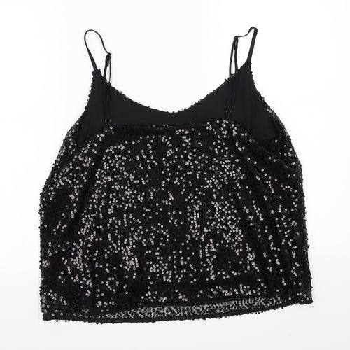 George Womens Black   Basic T-Shirt Size 14
