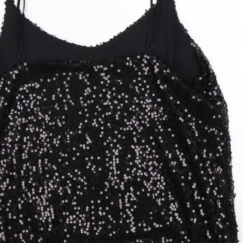 George Womens Black   Basic T-Shirt Size 14