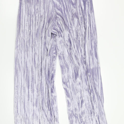 Boohoo Womens Purple   Sweatpants Trousers Size 10 L32 in