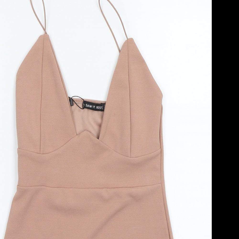 I SAW IT FIRST Womens Pink   A-Line  Size 8