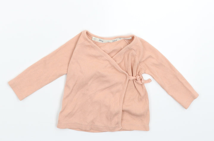George Baby Beige Basic T-Shirt Size 0-3 Months