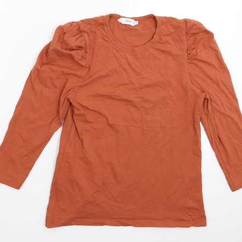 MNG Womens Brown   Basic T-Shirt Size XS
