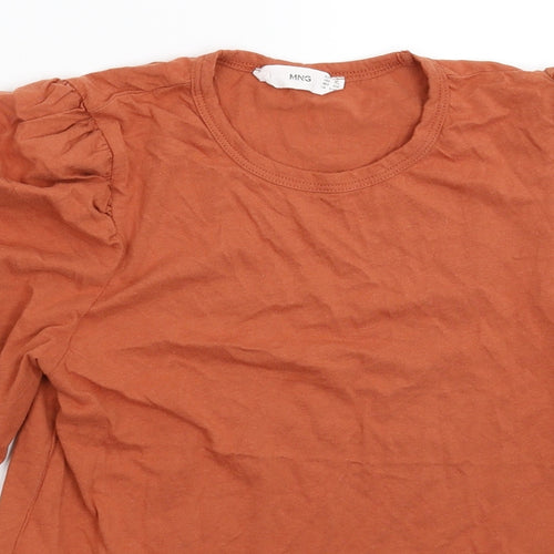 MNG Womens Brown   Basic T-Shirt Size XS