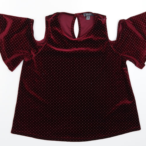 Primark Womens Pink Polka Dot  Basic Blouse Size 12