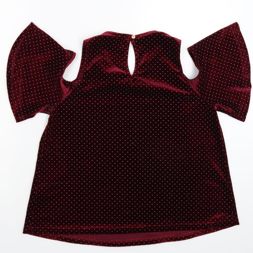 Primark Womens Pink Polka Dot  Basic Blouse Size 12