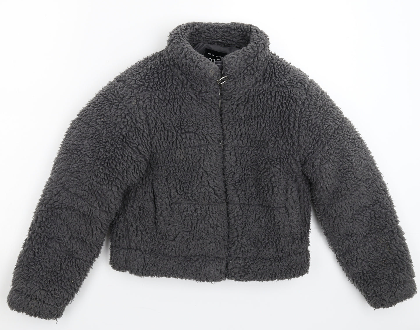 New Look Girls Grey  Fleece Jacket  Size 9 Years