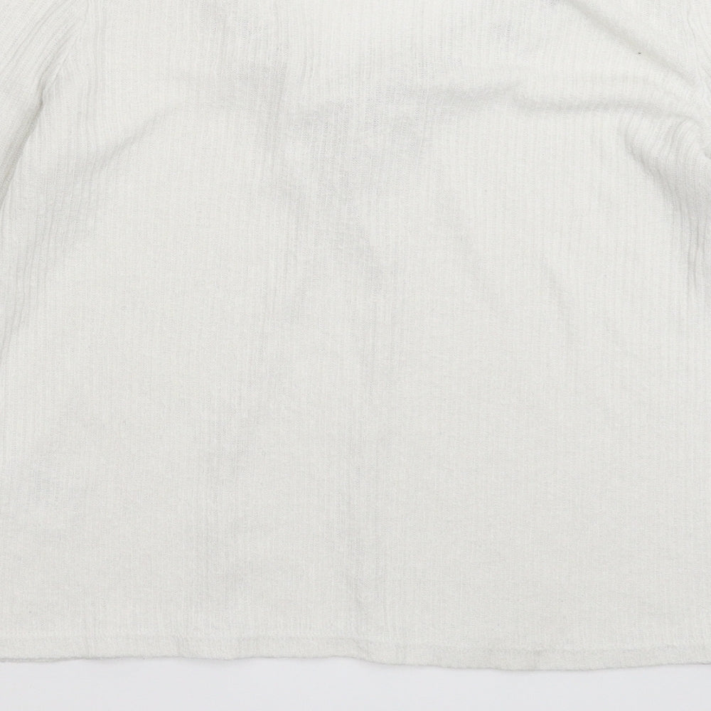 Divided Womens White   Basic T-Shirt Size S