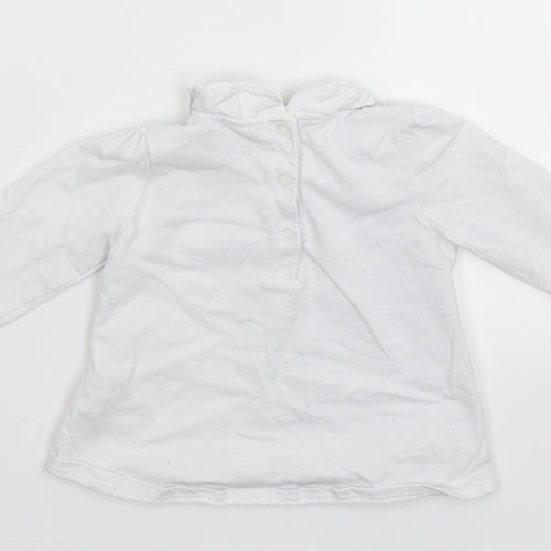 NEXT Girls White   Basic T-Shirt Size 3-6 Months