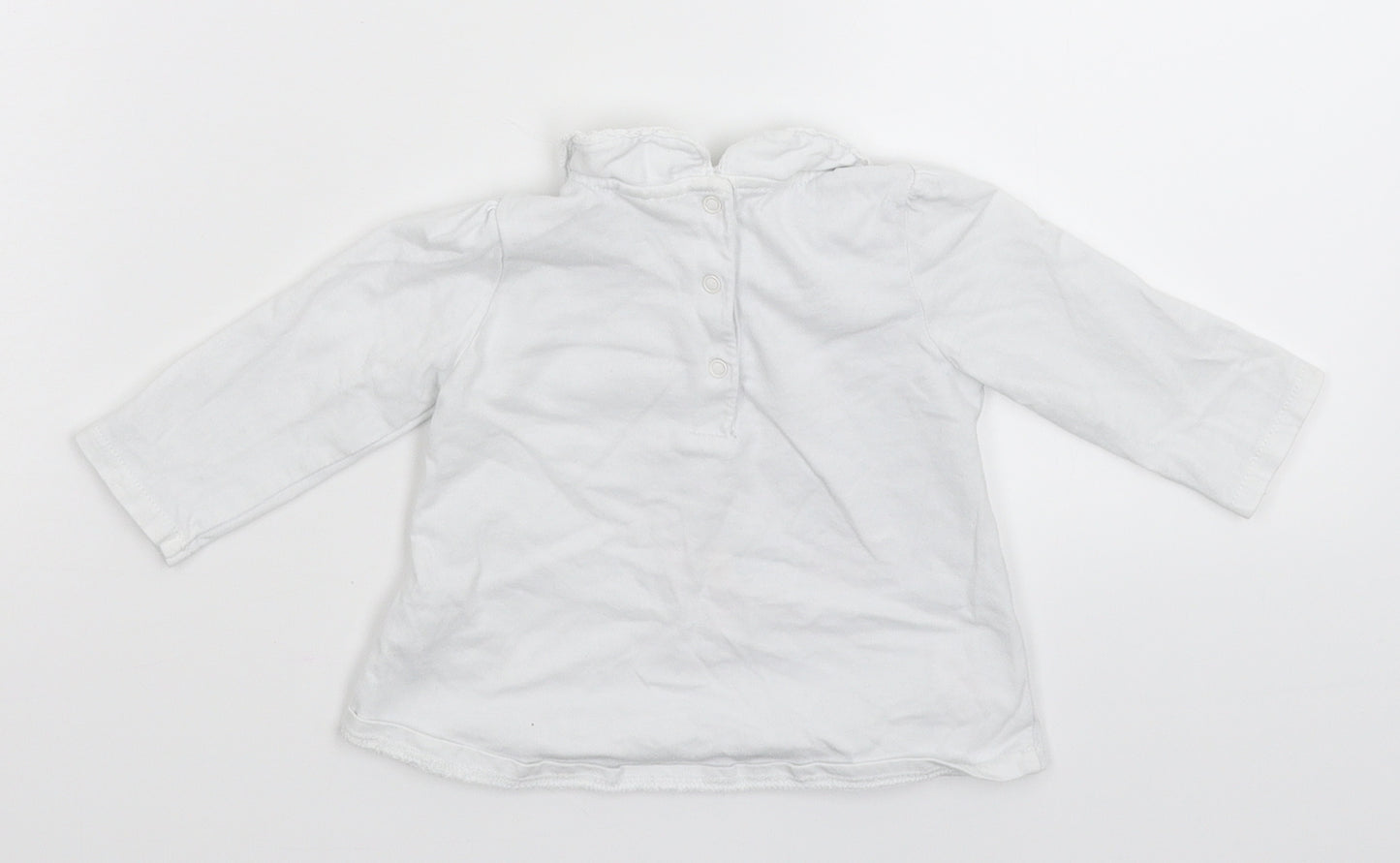 NEXT Girls White   Basic T-Shirt Size 3-6 Months